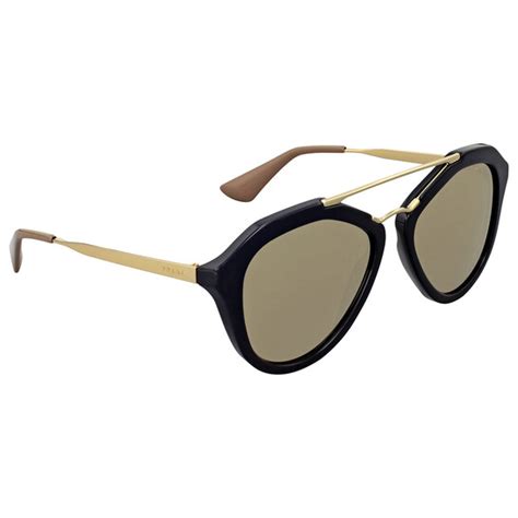 prada pr 12qs|Prada Pilot Light Brown Mirror Sunglasses PR.